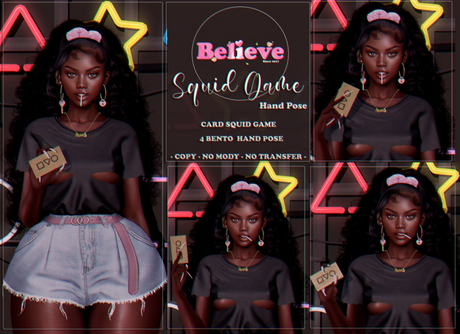 Second Life Marketplace - :: Believe :: Card Squid Game